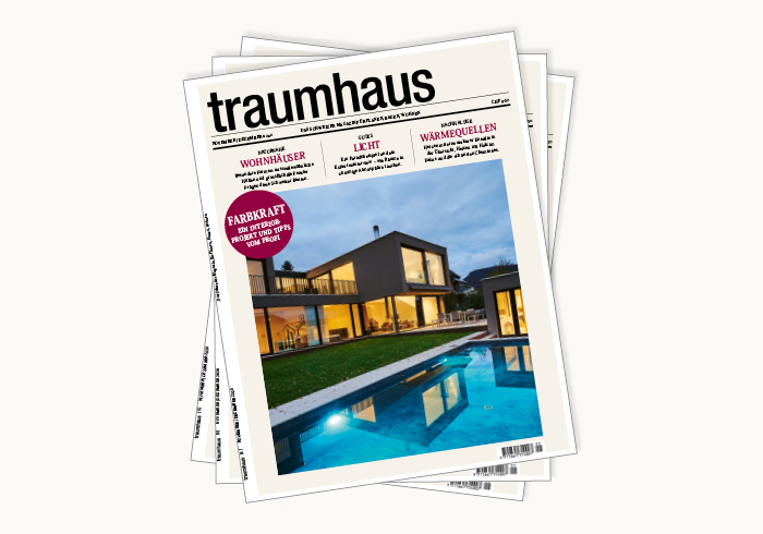 Über Stufen zum warmen Ambiente. Reportage «Traumhaus» November/Dezember 2020.