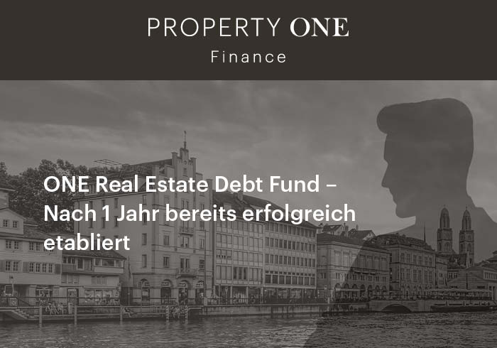 One Real Estate Debt Fund Nach 1 Jahr Bereits Erfolgreich Etabliert