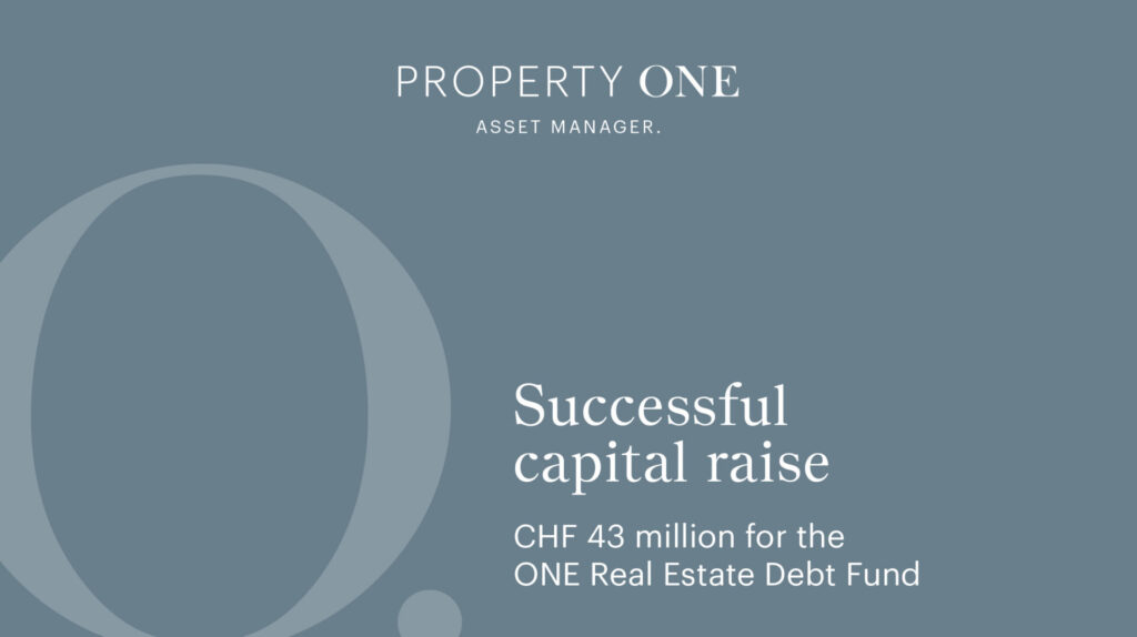 Successful capital raise for the ONE Real Estate Debt Fund