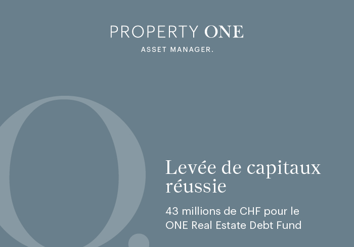 Levée de capitaux réussie pour le ONE Real Estate Debt Fund